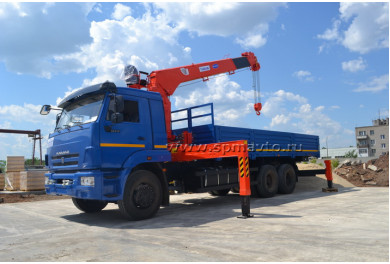 Бортовой автомобиль КАМАЗ 65117 с КМУ Kanglim KS1256G-II (СПМ 732457)